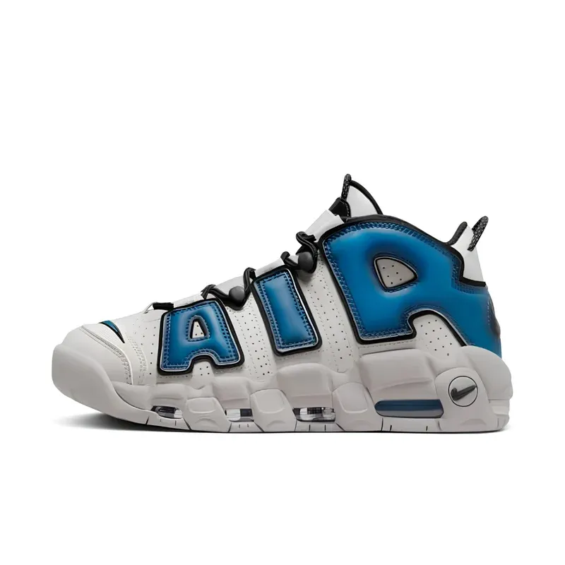 Nike Air More Uptempo — Nike Air More Uptempo '96 Industrial Blue u kombinaciji bele i plave boje