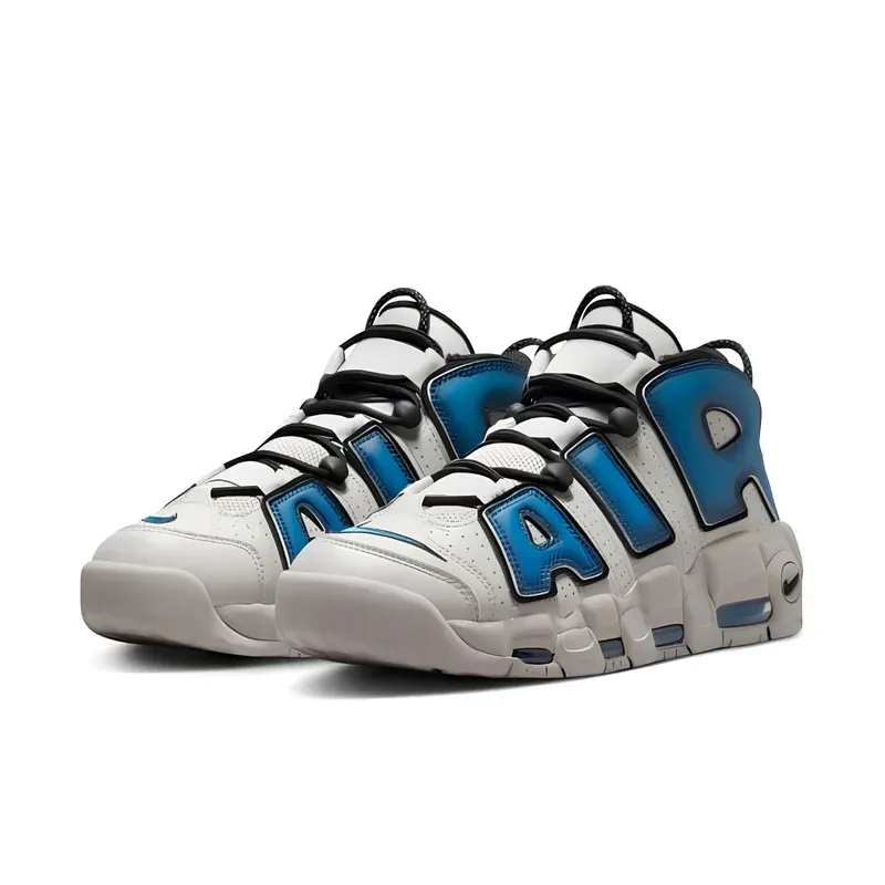Nike Air More Uptempo '96 Industrial Blue u kombinaciji bele i plave boje, fotografija 3 od 5