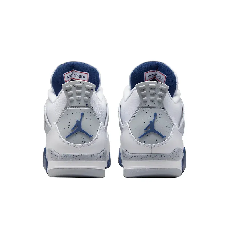 Jordan 4 Retro Midnight Navy u kombinaciji bele i plave boje, fotografija 5 od 6