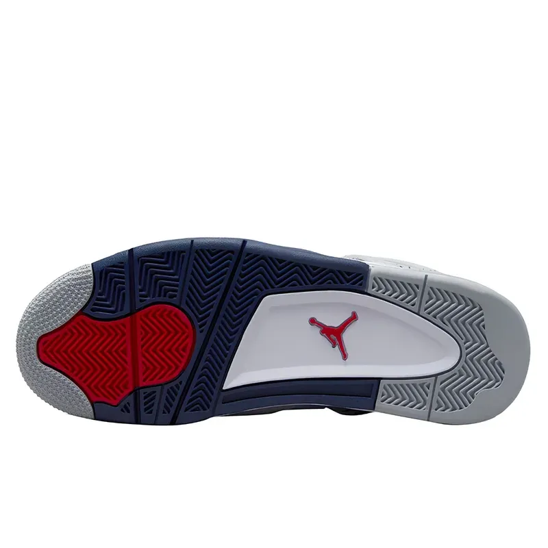Jordan 4 Retro Midnight Navy u kombinaciji bele i plave boje, fotografija 6 od 6