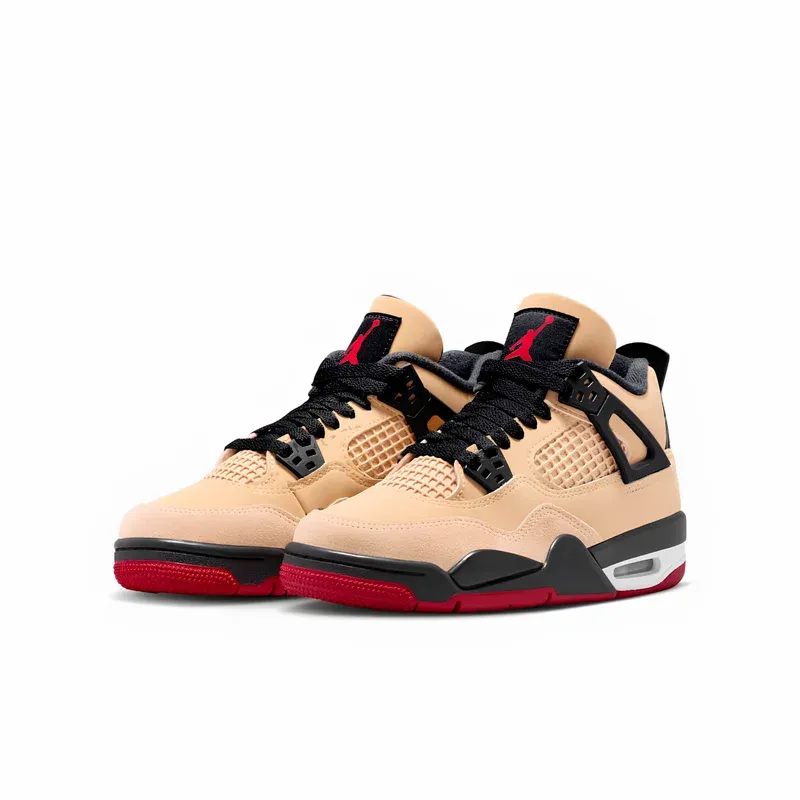 Jordan 4 Retro Pizza u kombinaciji bež i crvene boje, fotografija 3 od 6