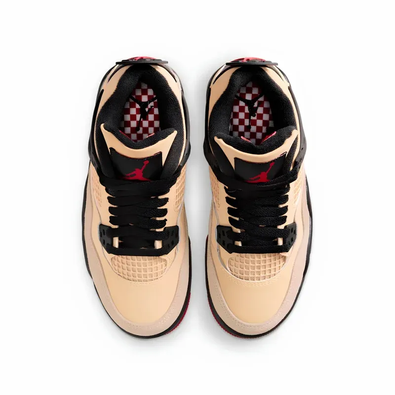 Jordan 4 Retro Pizza u kombinaciji bež i crvene boje, fotografija 4 od 6