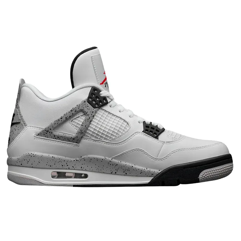 Jordan 4 Retro White Cement u kombinaciji bele i sive boje, fotografija 2 od 6