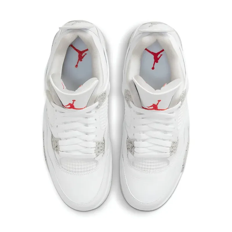 Jordan 4 Retro White Oreo u kombinaciji bele i sive boje, fotografija 4 od 6