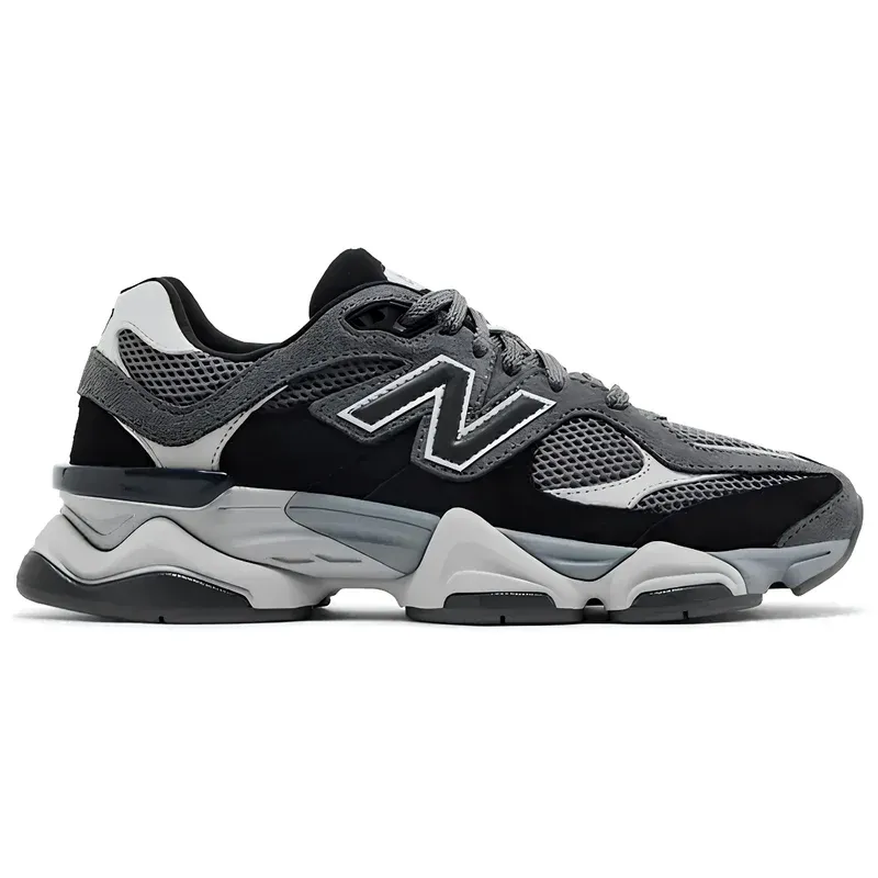 New Balance 9060 Black Castlerock u kombinaciji sive i crne boje — bočni pogled