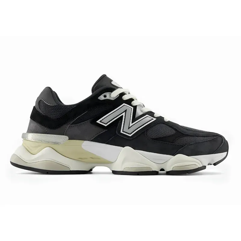 New Balance 9060 Charcoal u kombinaciji crne i sive boje — bočni pogled