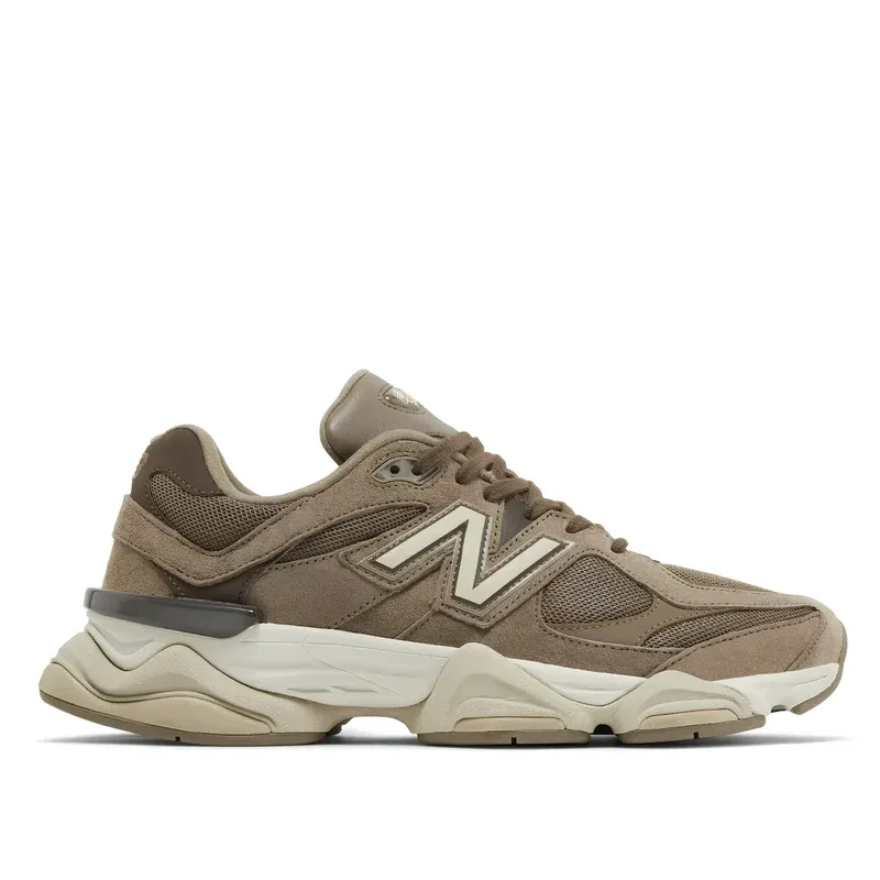 New Balance 9060 Mushroom Brown u braon boji — bočni pogled