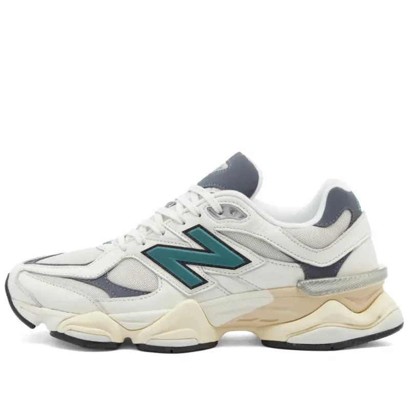 New Balance 9060 New Spruce u kombinaciji bele i zelene boje, fotografija 3 od 6
