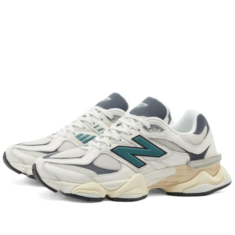 New Balance 9060 New Spruce u kombinaciji bele i zelene boje, fotografija 4 od 6