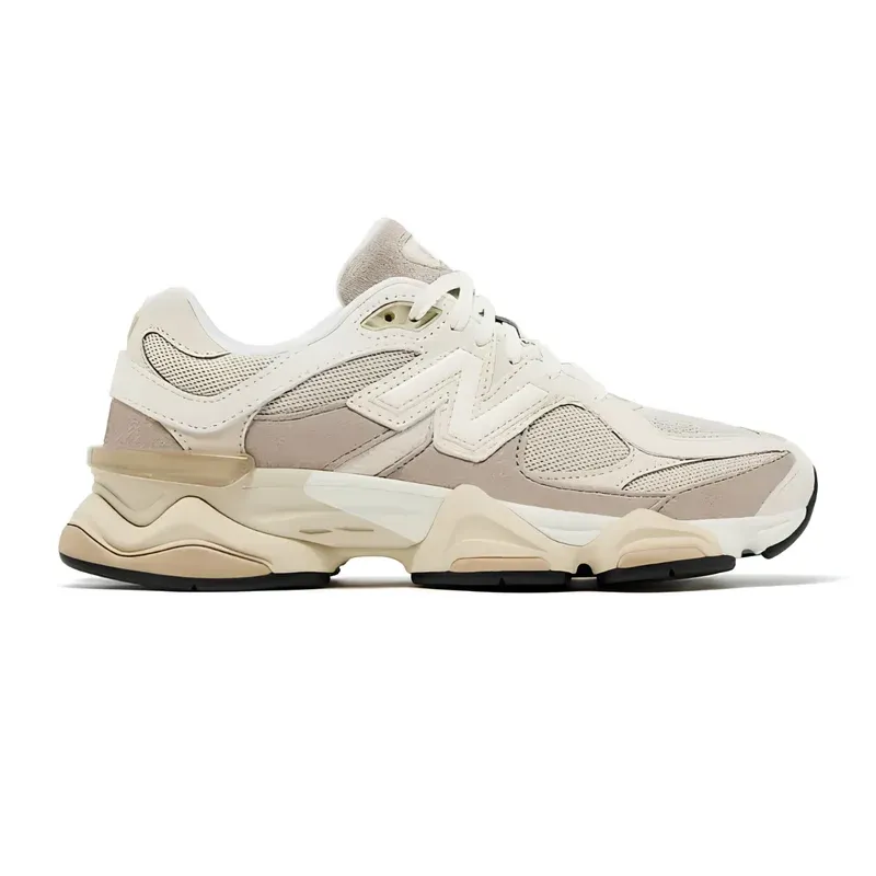 New Balance 9060 Oatmeal u kombinaciji bež i bele boje — bočni pogled