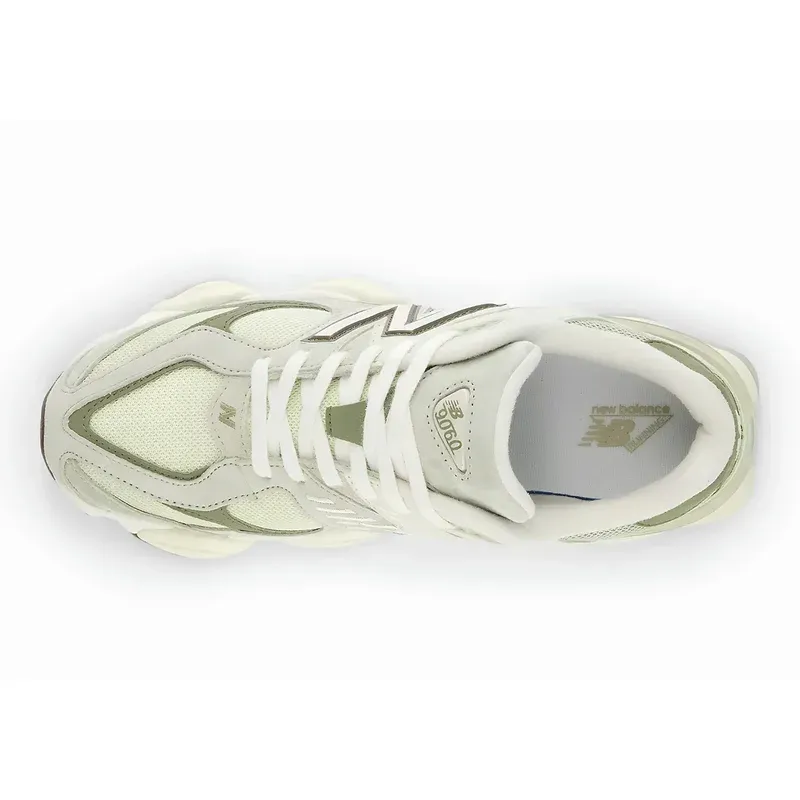 New Balance 9060 Olivine u kombinaciji bele i zelene boje, fotografija 4 od 5