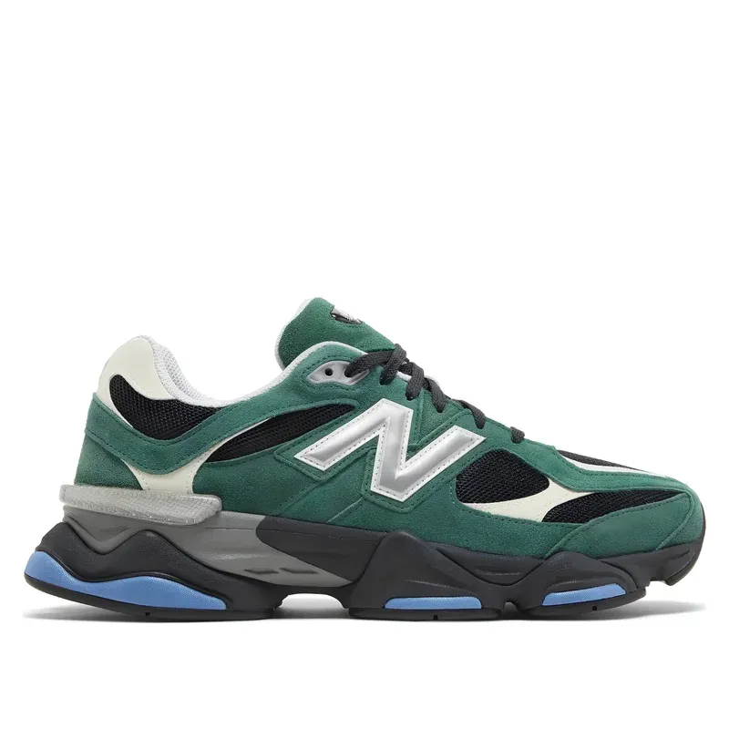 New Balance 9060 Team Forest Green u zelenoj boji — bočni pogled