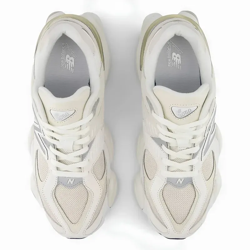 New Balance 9060 White Beige u kombinaciji bele i bež boje, fotografija 4 od 5