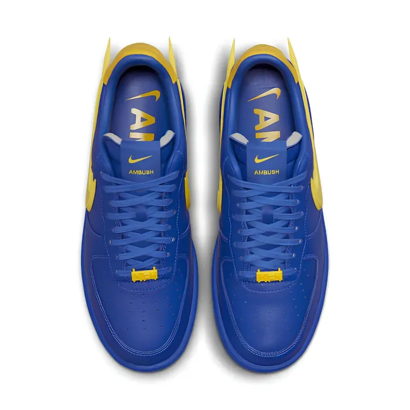 Nike Air Force 1 Low AMBUSH Game Royal u kombinaciji plave i žute boje, fotografija 4 od 6