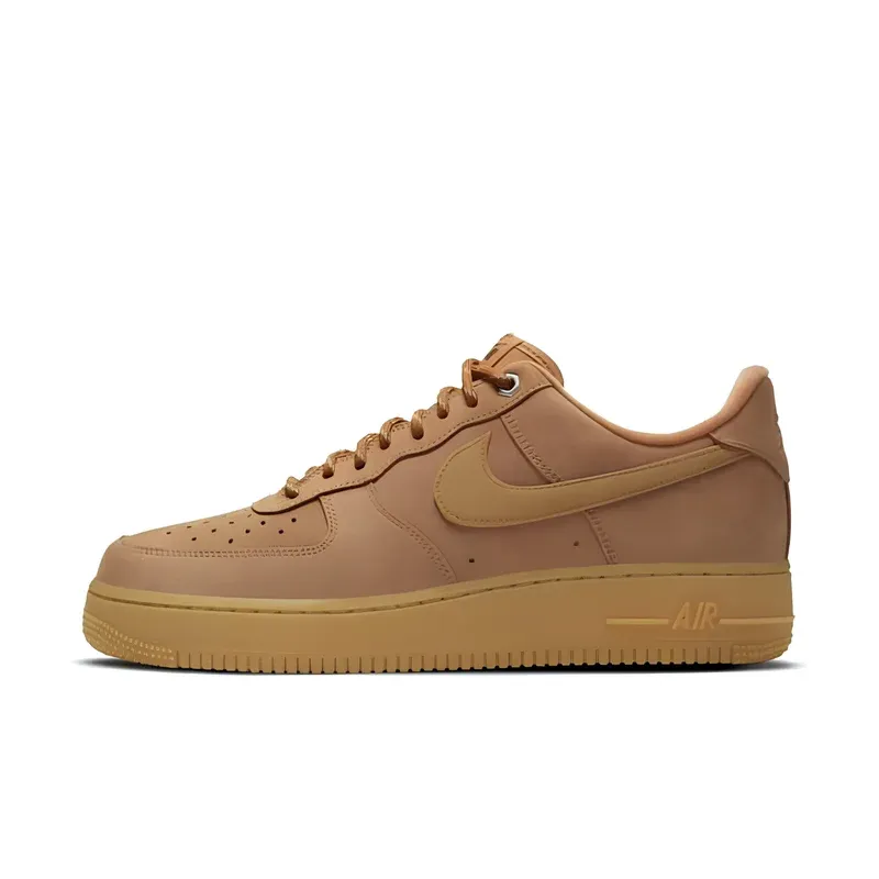Nike Air Force 1 Low Flax Wheat u braon boji — bočni pogled
