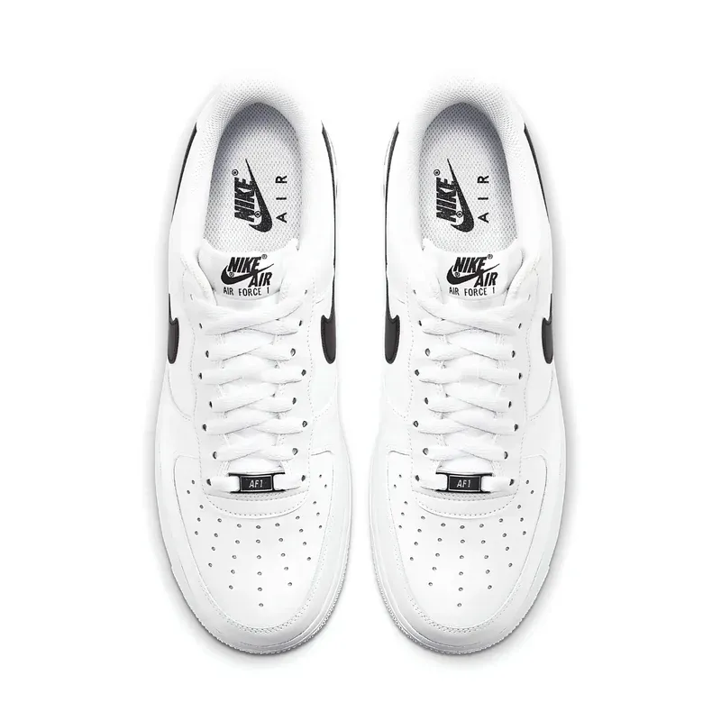 Nike Air Force 1 Low White Black u kombinaciji bele i crne boje, fotografija 4 od 6