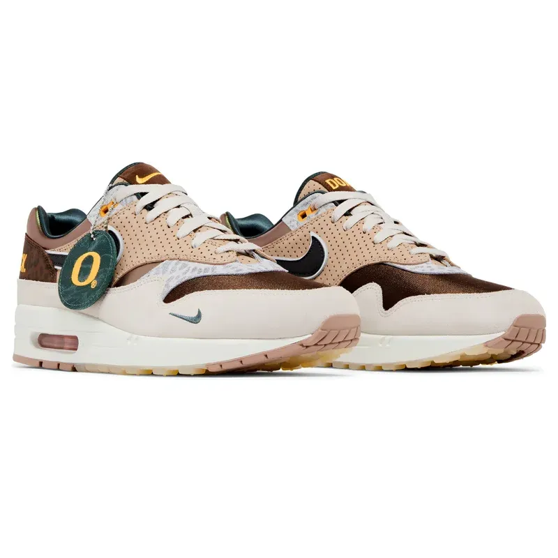 Nike Air Max 1 '87 Premium University of Oregon u kombinaciji bež i braon boje, fotografija 3 od 5