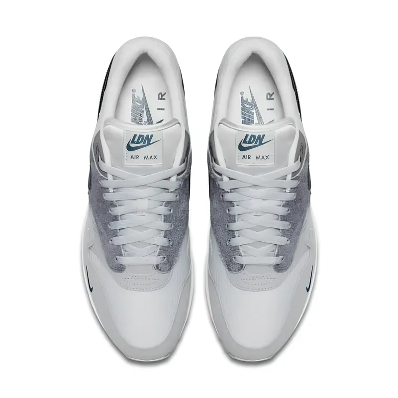 Nike Air Max 1 London u kombinaciji sive i bele boje, fotografija 4 od 6