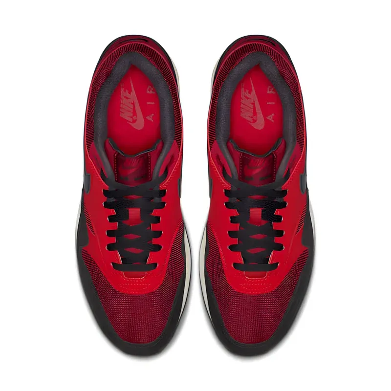 Nike Air Max 1 Red Crush u kombinaciji crvene i crne boje, fotografija 4 od 6