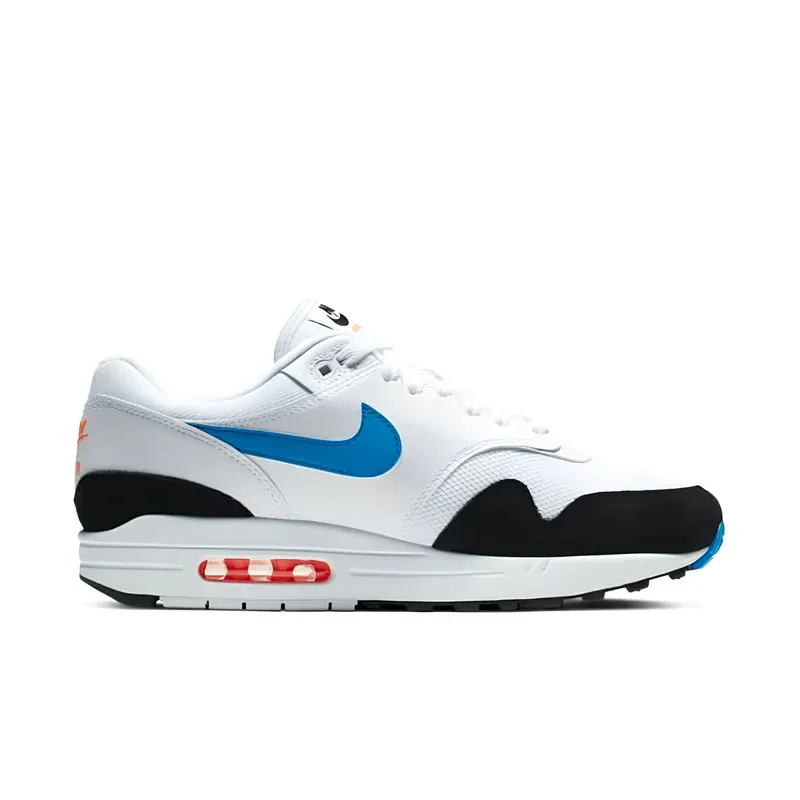 Nike Air Max 1 White Photo Blue Black u kombinaciji bele i plave boje, fotografija 2 od 6