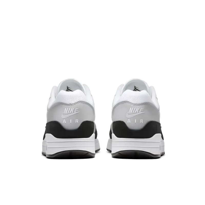 Nike Air Max 1 Wolf Grey Black u kombinaciji bele i crne boje, fotografija 5 od 6