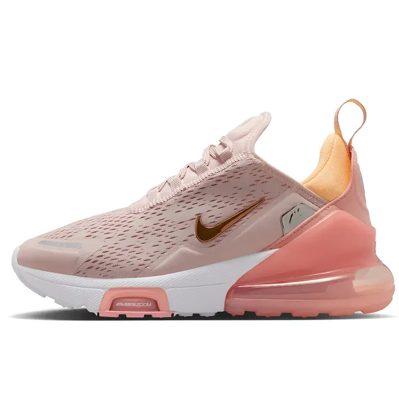 Nike Air Max 270 Premium Silt Red Tangerine Tint u roze boji — bočni pogled
