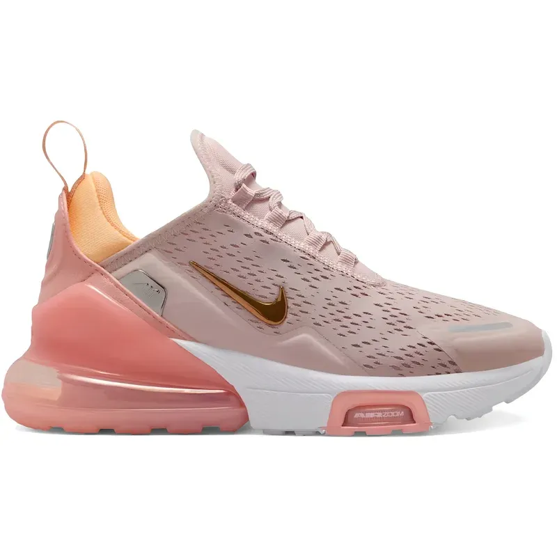 Nike Air Max 270 Premium Silt Red Tangerine Tint u kombinaciji roze i bele boje, fotografija 2 od 2