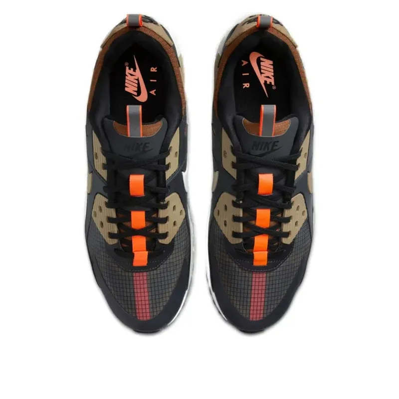 Nike Air Max 90 Drift Dark Smoke Grey Khaki u kombinaciji sive i braon boje, fotografija 4 od 6