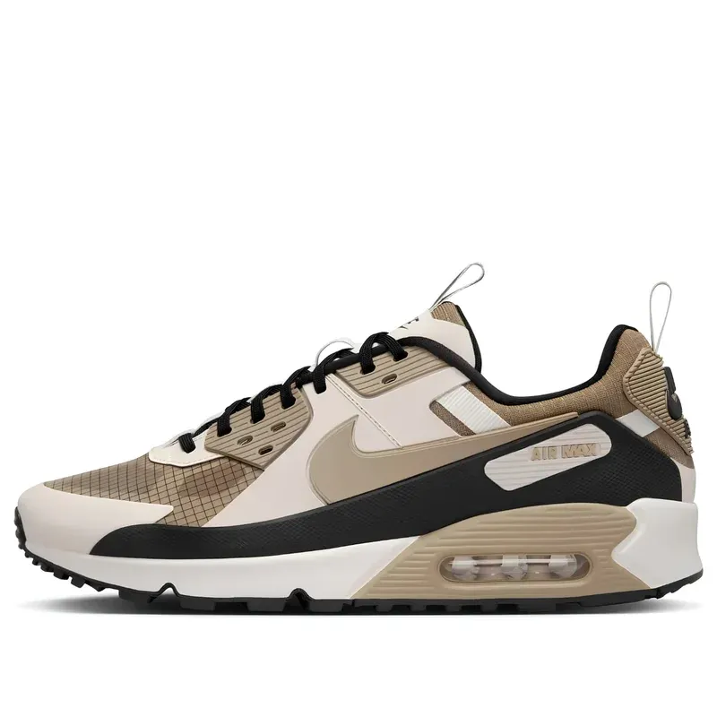 Nike Air Max 90 Drift Light Orewood Brown u kombinaciji bež i crne boje — bočni pogled
