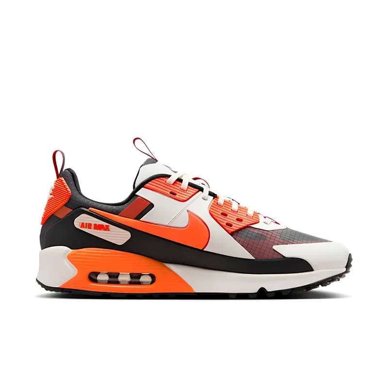 Nike Air Max 90 Drift Smoke Grey Safety Orange u kombinaciji bele i narandžaste boje, fotografija 2 od 6