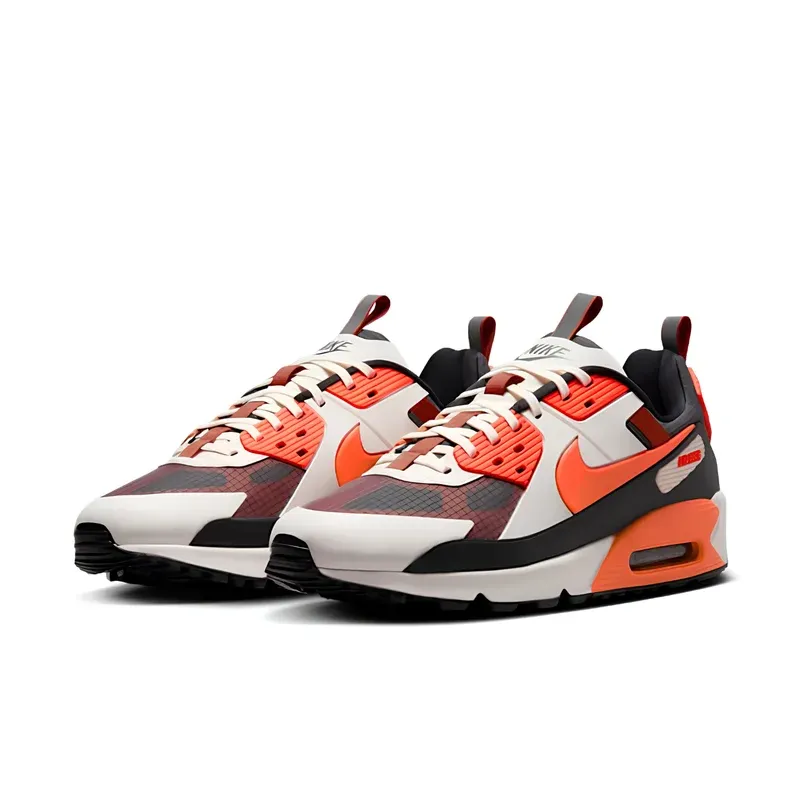 Nike Air Max 90 Drift Smoke Grey Safety Orange u kombinaciji bele i narandžaste boje, fotografija 3 od 6
