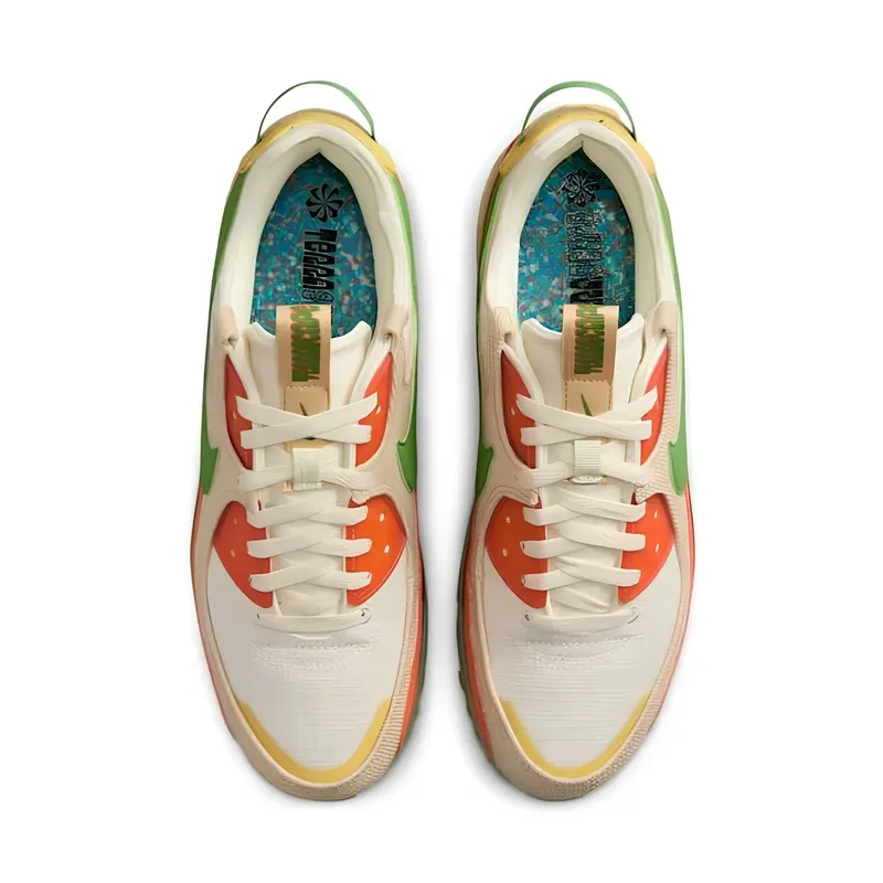 Nike Air Max 90 Terrascape Tan Orange Green u kombinaciji narandžaste i zelene boje, fotografija 4 od 6