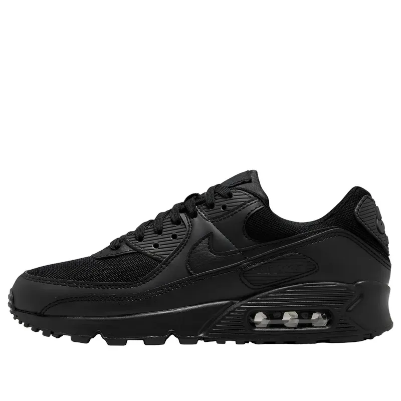 Nike Air Max 90 Triple Black u crnoj boji — bočni pogled