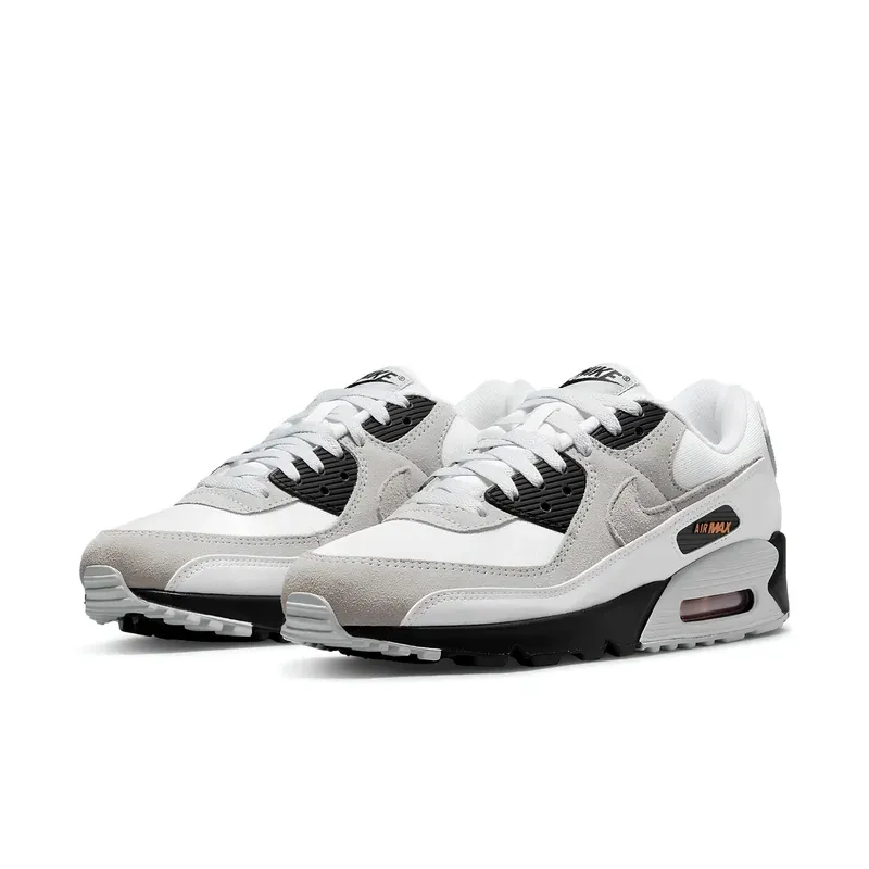 Nike Air Max 90 White Black Hot Curry u kombinaciji bele i crne boje, fotografija 3 od 6