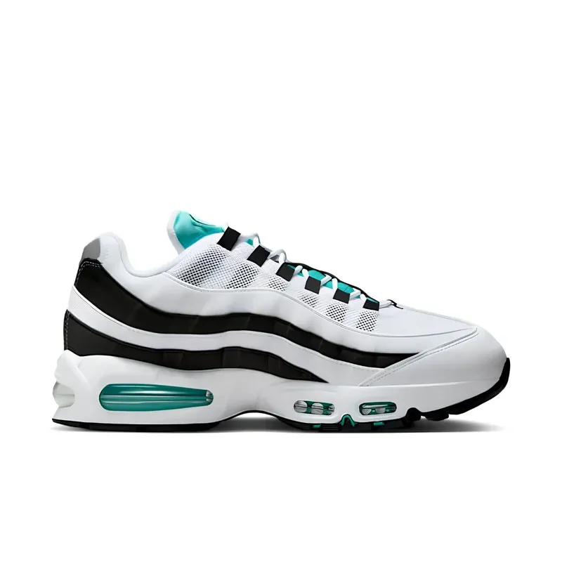 Nike Air Max 95 Big Bubble Black Border u kombinaciji bele i crne boje, fotografija 2 od 6