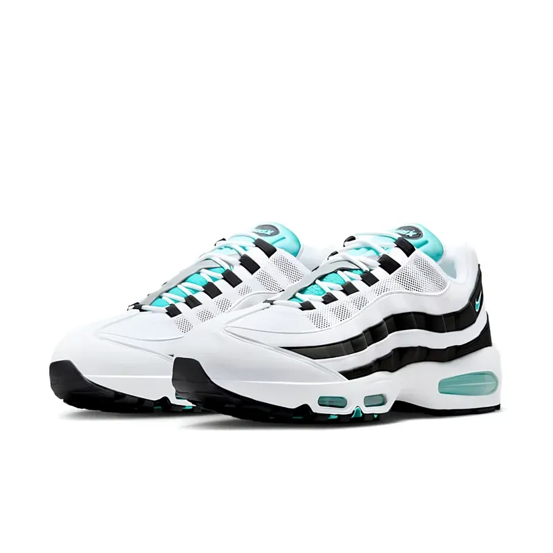 Nike Air Max 95 Big Bubble Black Border u kombinaciji bele i crne boje, fotografija 3 od 6