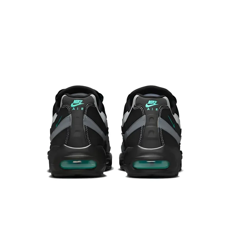 Nike Air Max 95 Black Aurora Green u kombinaciji crne i sive boje, fotografija 5 od 6