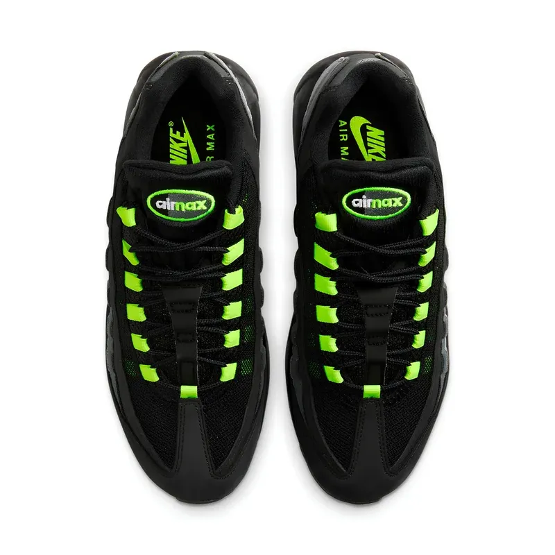 Nike Air Max 95 Black Neon u kombinaciji crne i zelene boje, fotografija 4 od 6
