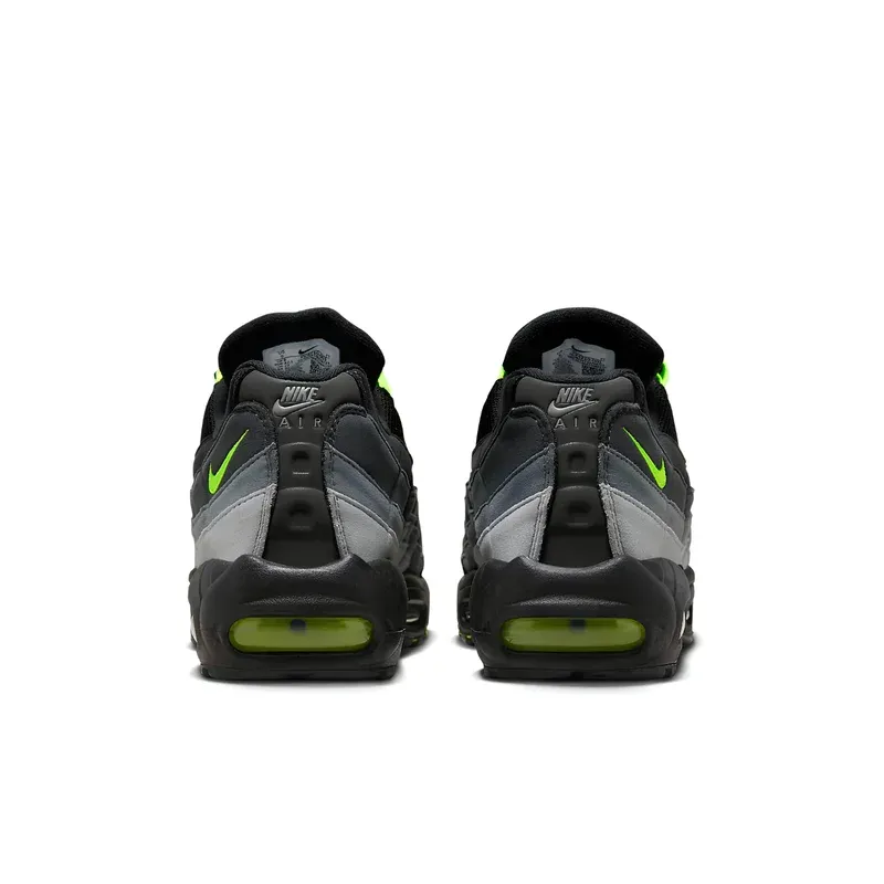 Nike Air Max 95 Black Neon u kombinaciji crne i zelene boje, fotografija 5 od 6
