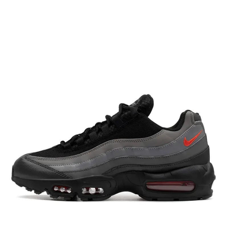 Nike Air Max 95 Black Picante Reflective u kombinaciji sive i crne boje — bočni pogled
