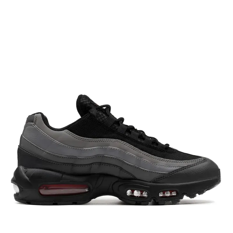 Nike Air Max 95 Black Picante Reflective u kombinaciji sive i crne boje, fotografija 2 od 6
