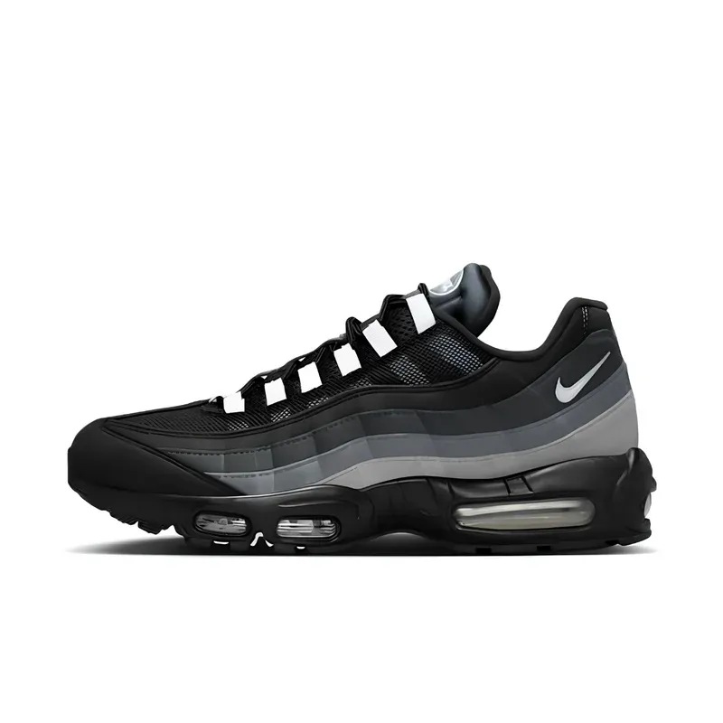 Nike Air Max 95 Grey Gradient u kombinaciji crne i sive boje — bočni pogled