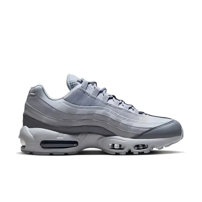 Nike Air Max 95 Grey Midnight Navy u kombinaciji sive i bele boje, fotografija 2 od 6
