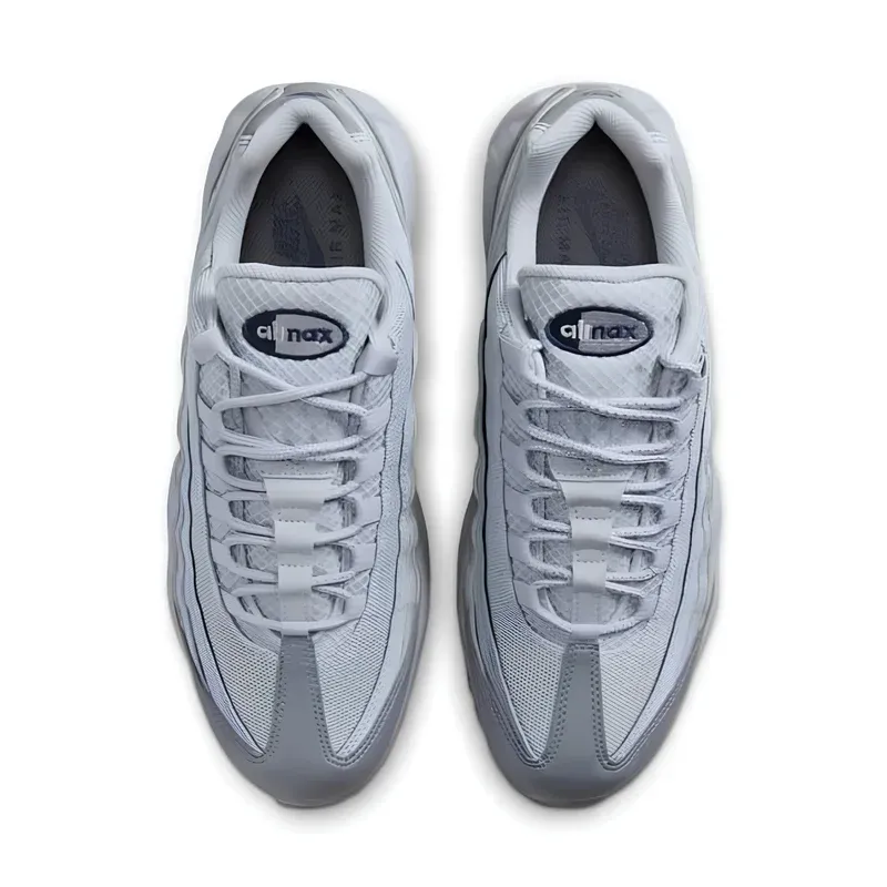 Nike Air Max 95 Grey Midnight Navy u kombinaciji sive i bele boje, fotografija 4 od 6