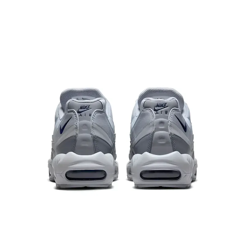 Nike Air Max 95 Grey Midnight Navy u kombinaciji sive i bele boje, fotografija 5 od 6