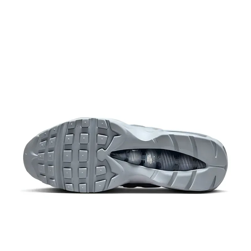 Nike Air Max 95 Grey Midnight Navy u kombinaciji sive i bele boje, fotografija 6 od 6