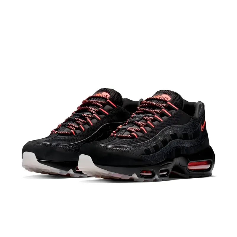 Nike Air Max 95 Safari Black Infrared u kombinaciji crne i crvene boje, fotografija 3 od 6