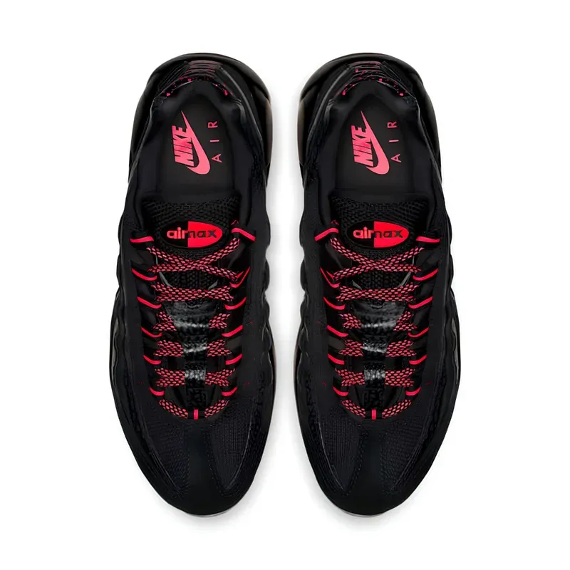 Nike Air Max 95 Safari Black Infrared u kombinaciji crne i crvene boje, fotografija 4 od 6
