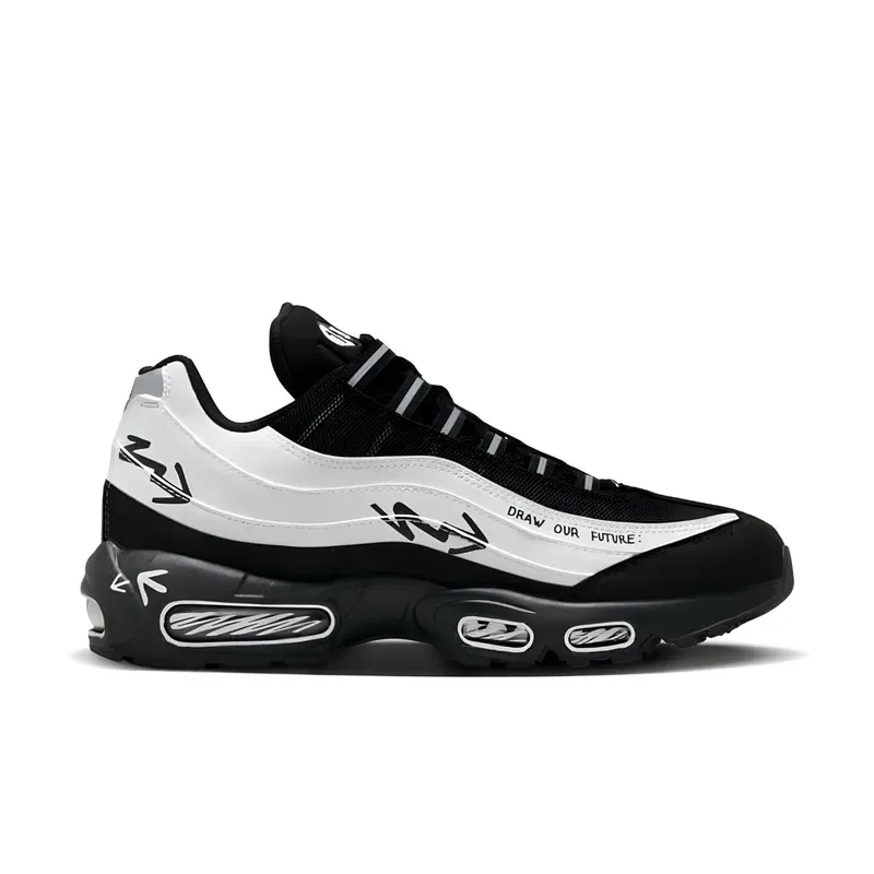 Nike Air Max 95 Sketch With The Past u kombinaciji crne i bele boje, fotografija 2 od 6