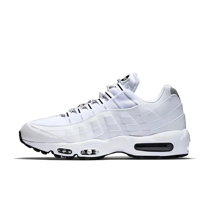 Nike Air Max 95 White Black u kombinaciji bele i crne boje — bočni pogled
